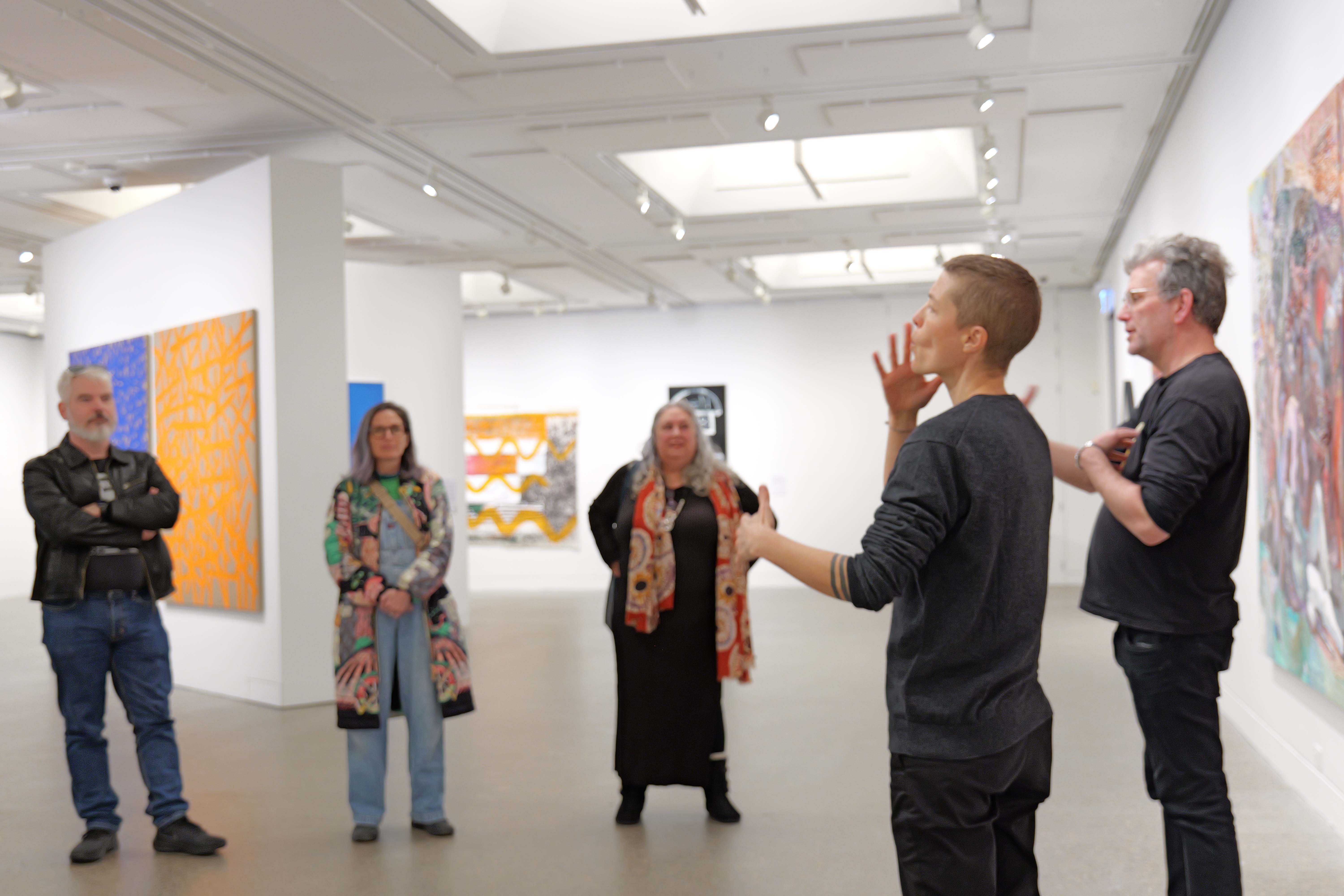 Join Logos / Λογότυπα curator Kon Gouriotis for an Auslan-interpreted curator's tour for D/deaf and hearing-impaired audiences.