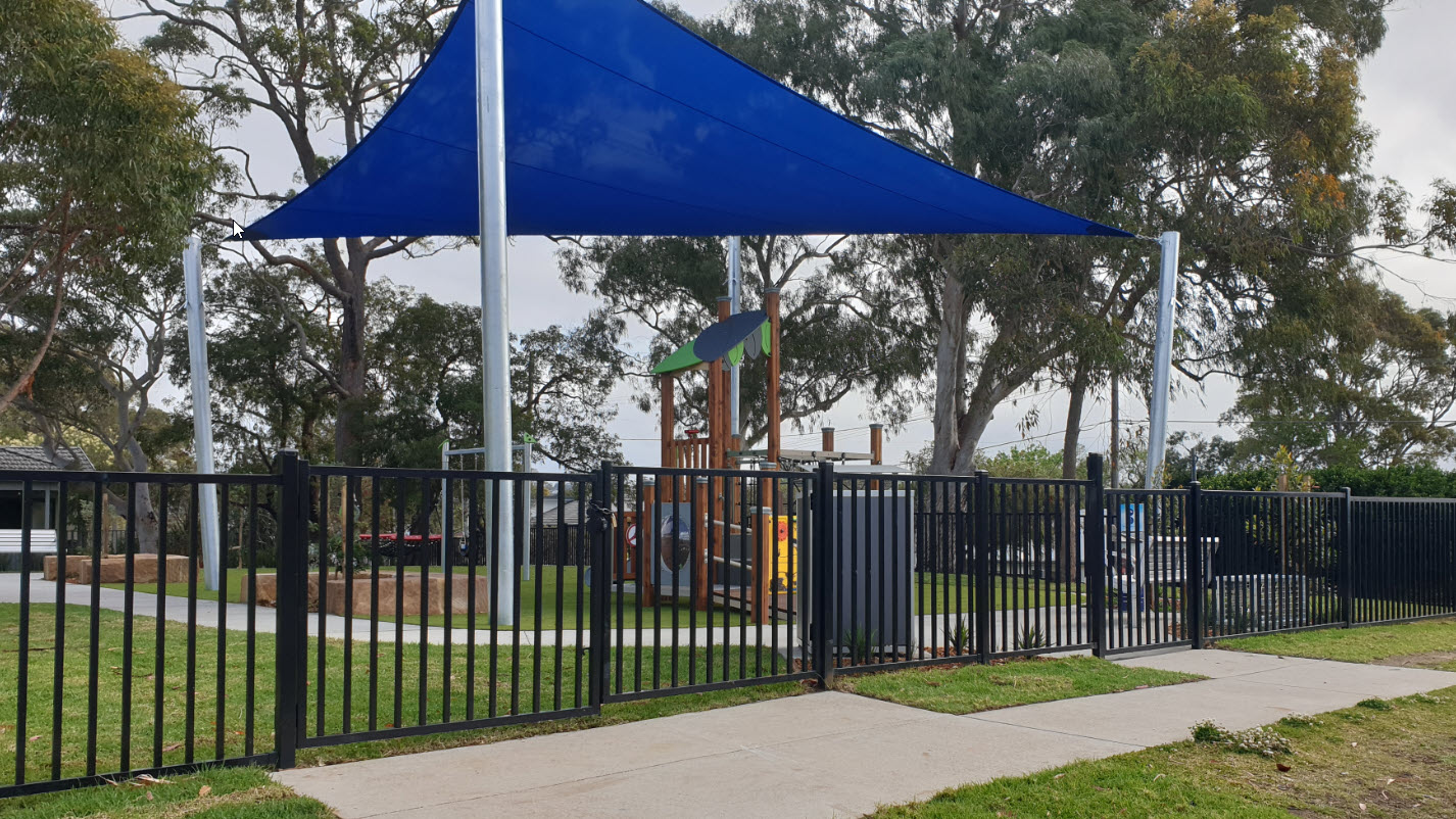 Entrance gate and perimeter fence