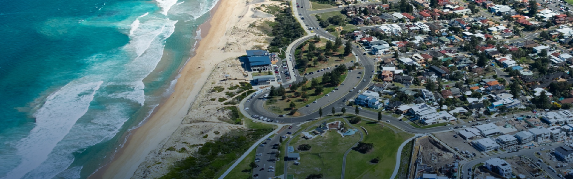 Aerial shot of Cronulla