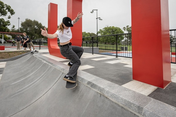 Girl skating